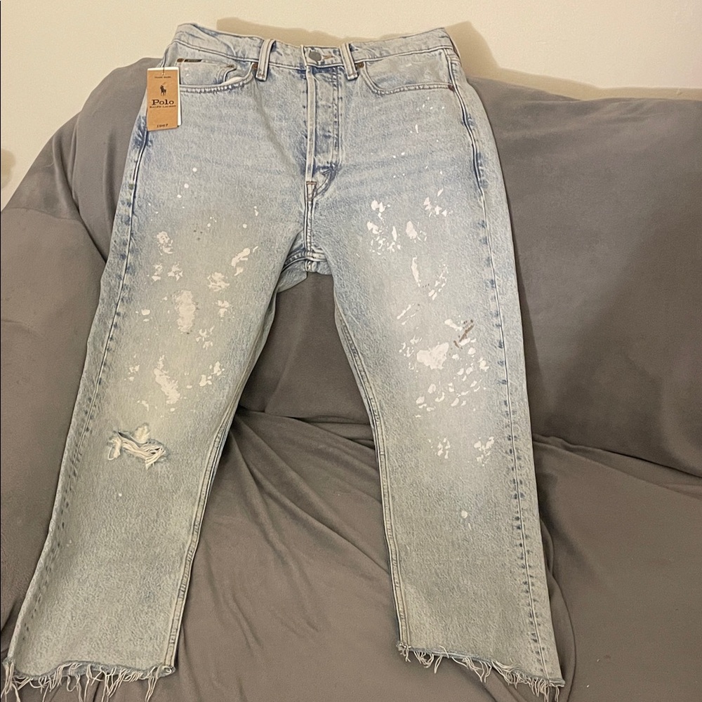 Polo by Ralph Lauren Light Blue Distressed Jeans